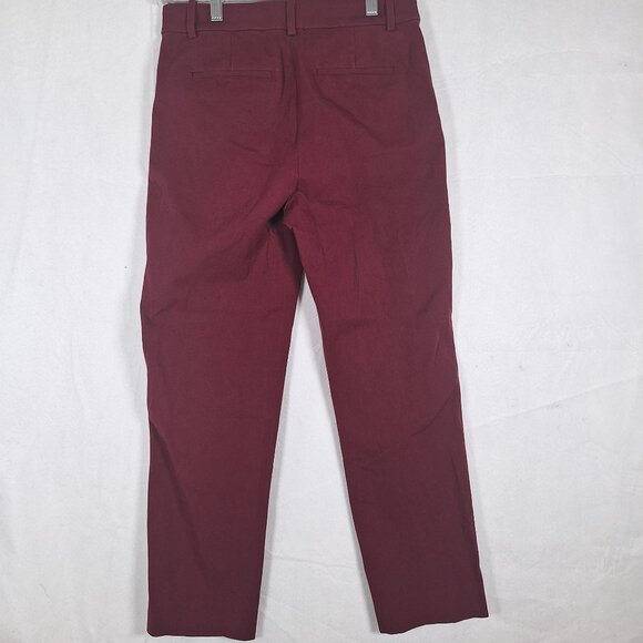 J Crew Kallie Pant burgundy size 2 - Picture 2 of 4